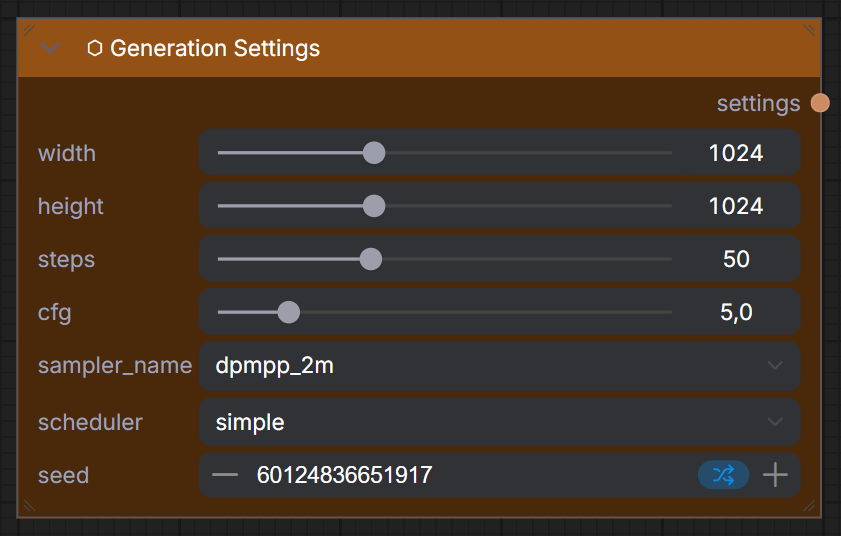 Generation Settings